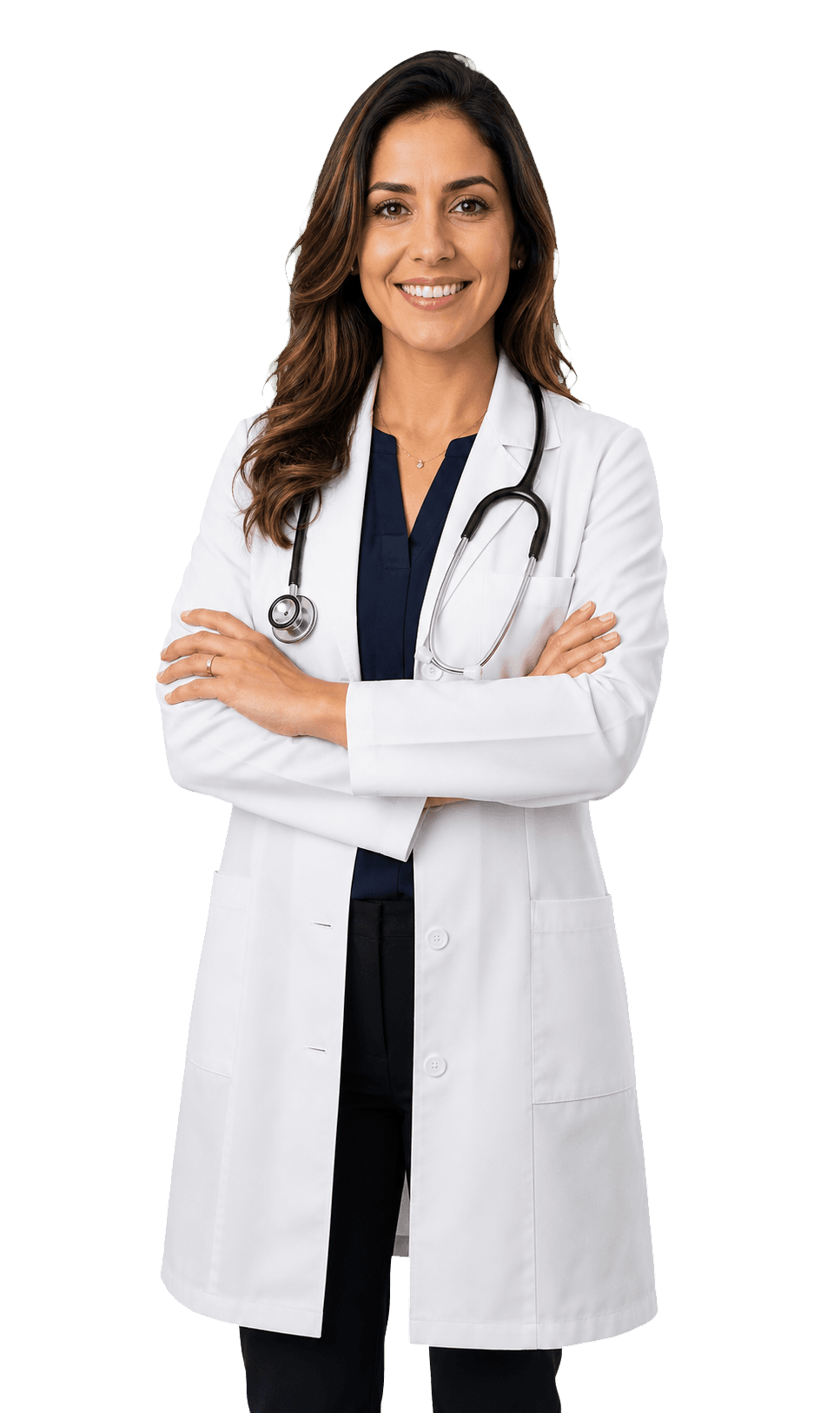 Médica representando a gestão moderna com EnterMed